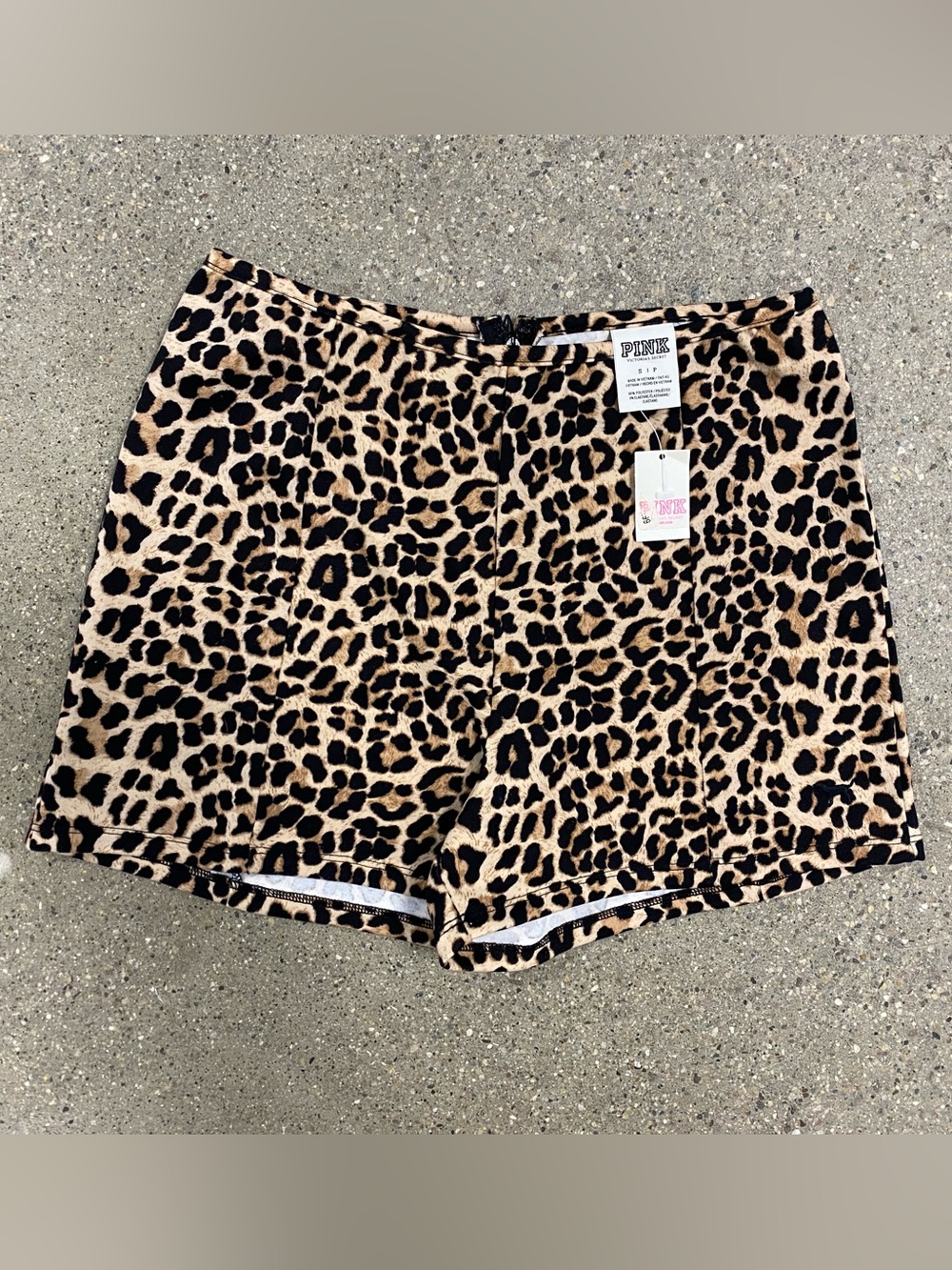 Rare NWT Victoria's Secret Pink Limited Edition High Waist Cheetah Stretch Short